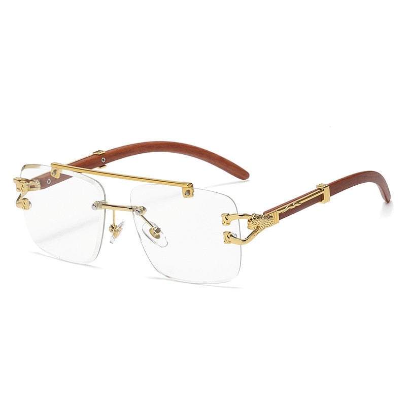 Lunettes de luxe pour hommes Square Lion - Protection UV400