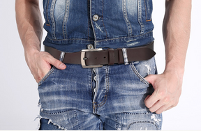 Ceinture pour homme de style cowboy - en cuir véritable