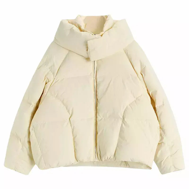 Parka en duvet d'oie pour femme - Beige