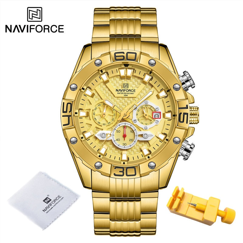 Montre en acier NaviForce pour homme