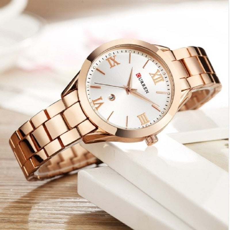 Montre en acier pour femmes Curren