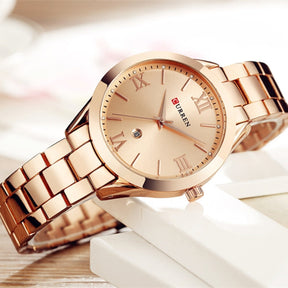 Montre en acier pour femmes Curren