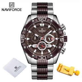 Montre en acier NaviForce pour homme