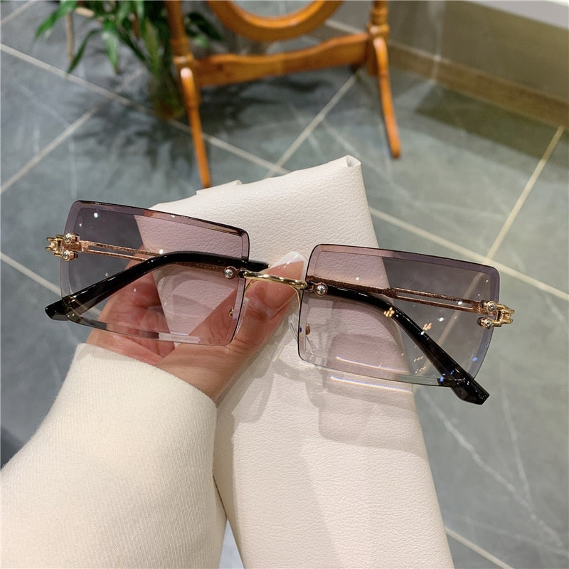 Lunettes de luxe rétro vintage pour femme - Protection UV400